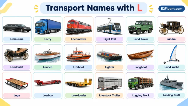 24 Transport Names Beginning with L