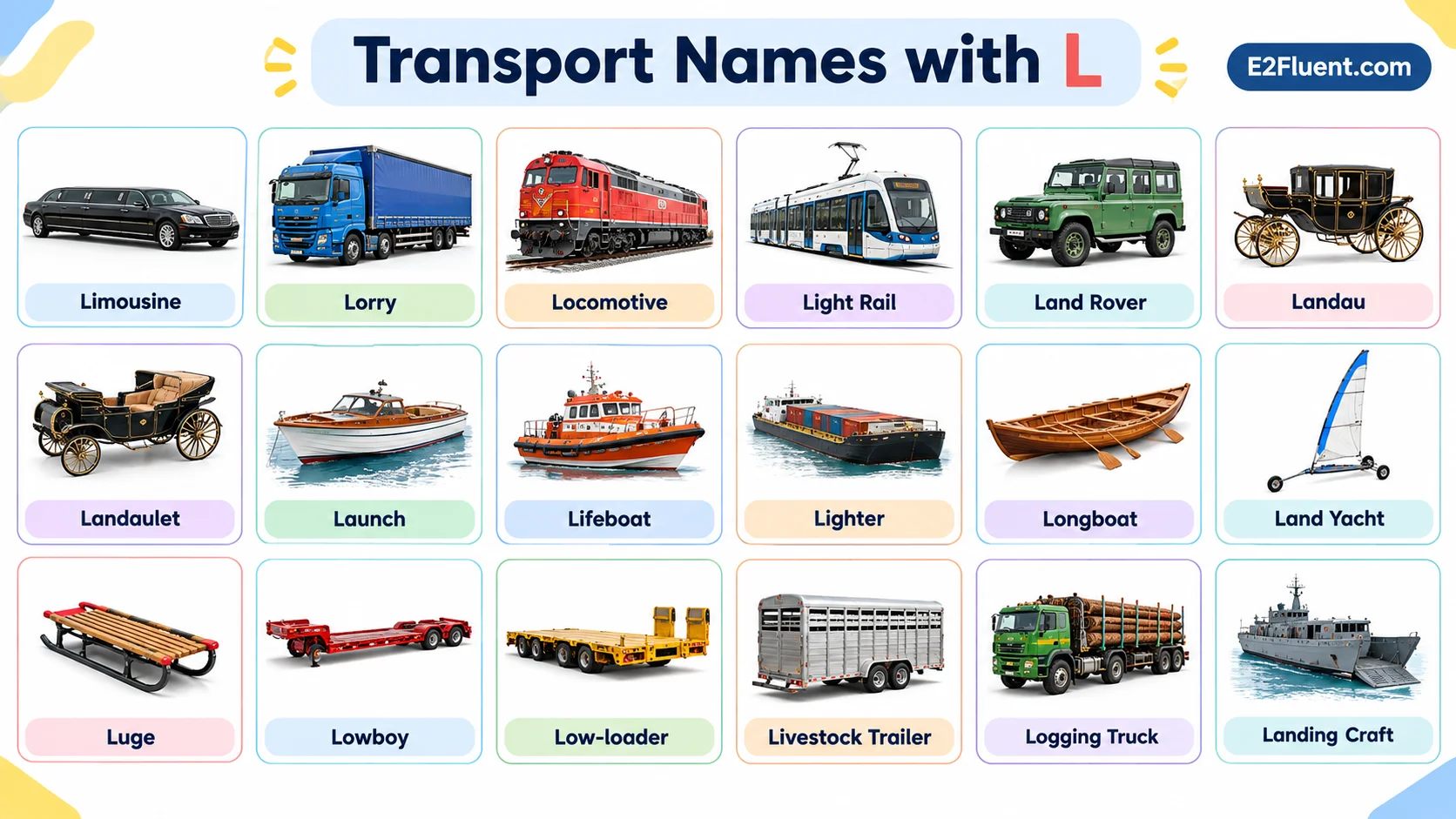 24 Transport Names Beginning with L