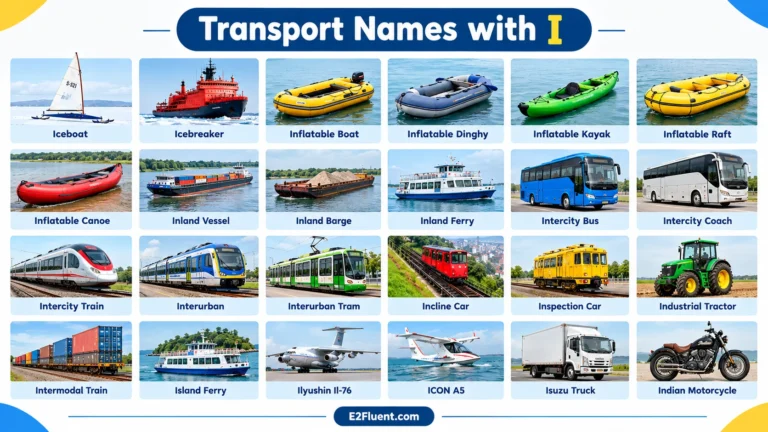 Transport Names That Start with I in English